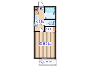 クレインＫの物件間取画像